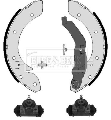 BORG & BECK Комплект тормозных колодок BBS1035K